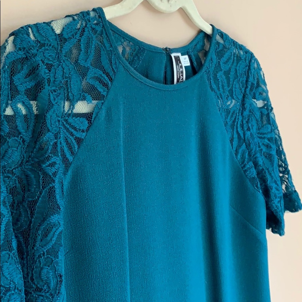 Deep green fall dress